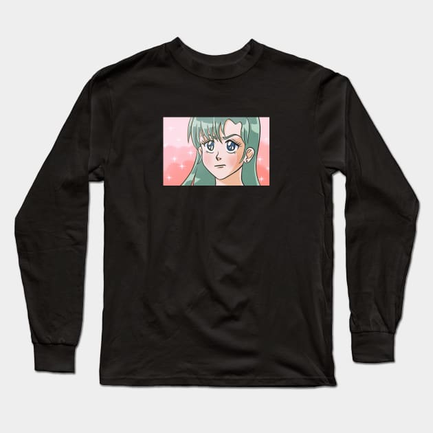 Anime Girl Long Sleeve T-Shirt by Pupik